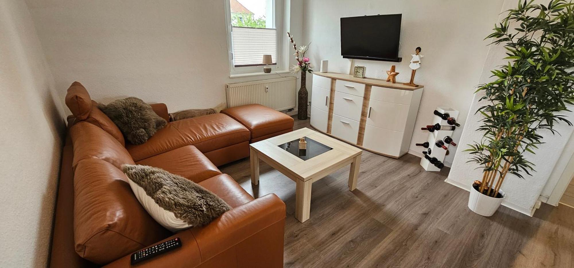 Private Ferienwohnung Seestadt Grossraeschen Buitenkant foto
